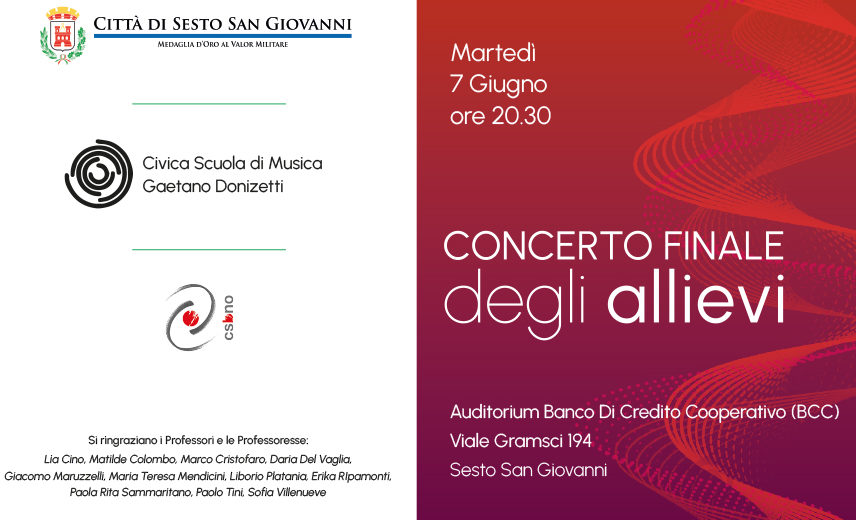 Concerto finale allievi | Civica Scuola di Musica